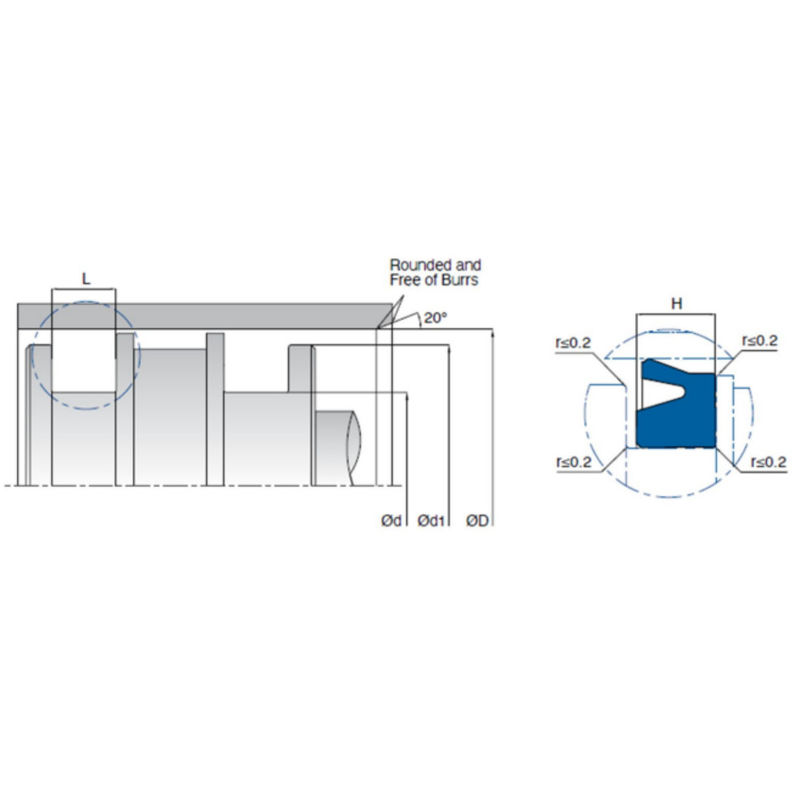 KL69F Pneumatic Piston Seals Single Acting Uring Type Sealing Element (Điều kiện niêm phong loại máy bấm khí)
