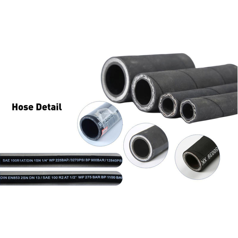 Dây ống thủy lực linh hoạt đa xoắn ốc nhỏ gọn với giảm khuynh hướng và lực uốn cong