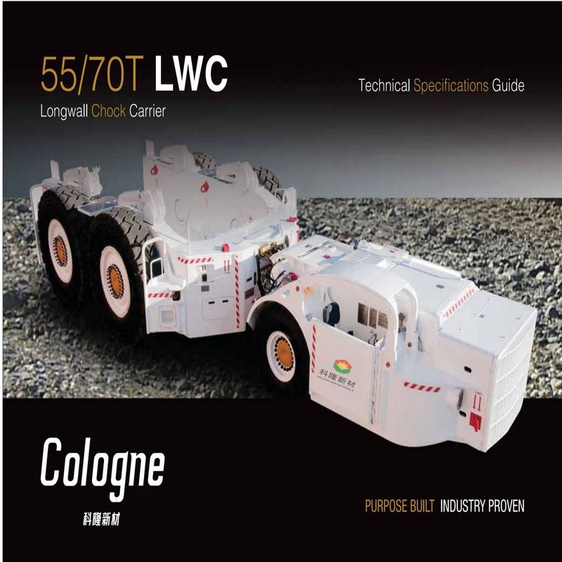 55/70T LWC Longwall Chock Carrier 10 Km/Hr 20 Km/Hr Đối với hoạt động dưới lòng đất mỏ than
