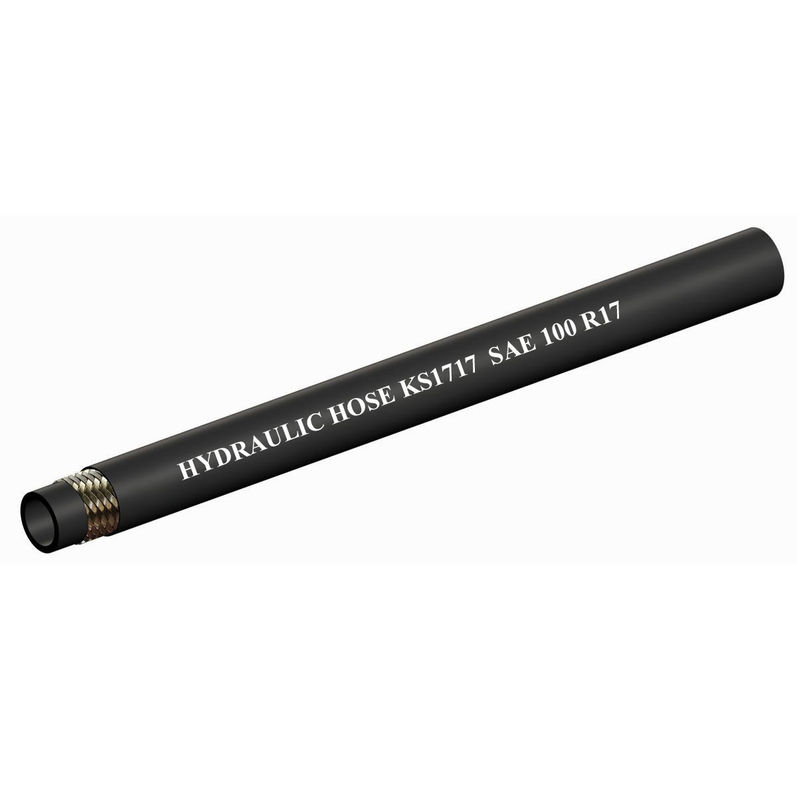 Đường ống thủy lực nhỏ 1 và 2 Ply Thép đan xen / ống cao su được củng cố bằng dây