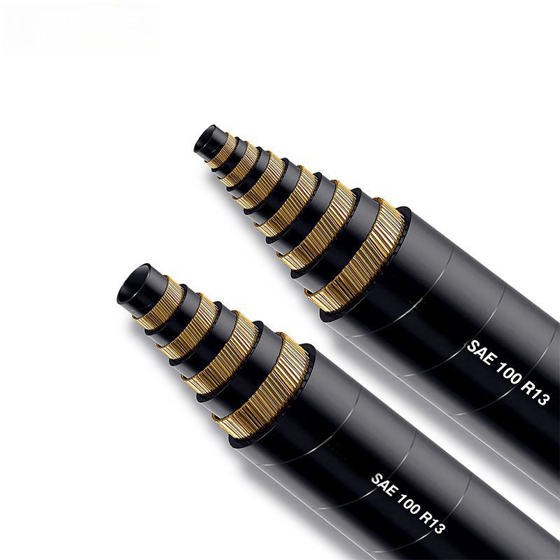 Ống ống thủy lực xoắn ốc chống xói / SAE 100 R13 ống thủy lực 1/4 inch 3/4 inch