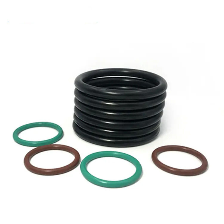 Nitrile Buna O Ring Màu đen nâu AS568 60 70 90 FKM NBR cao áp cao su
