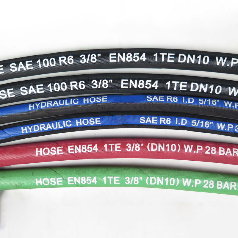 Chất lượng cao nhất EN853 SAE 100 R6 Dầu Không khí Nước ống thủy lực R6 ống cao su dệt
