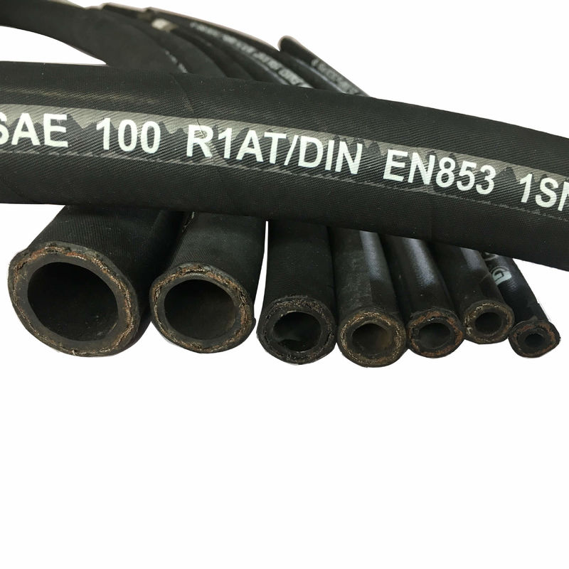 Ống cao su dẻo DIN EN853 1SN Sắt thép đan cho dầu thủy lực phân hủy sinh học
